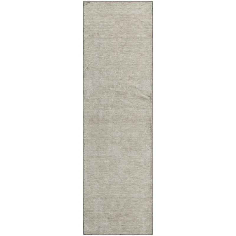 Luxury Washable Soft Essentials Beige 2\'3\" x 7\'6\" Runner Rug