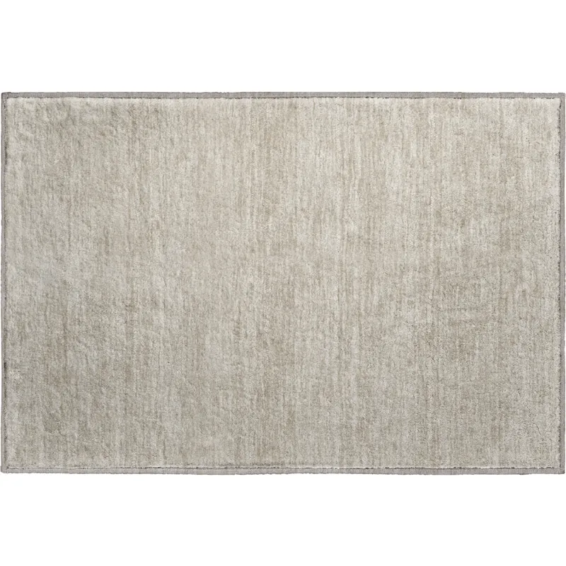Luxury Washable Soft Essentials Beige 1\'8\" x 2\'6\" Rug