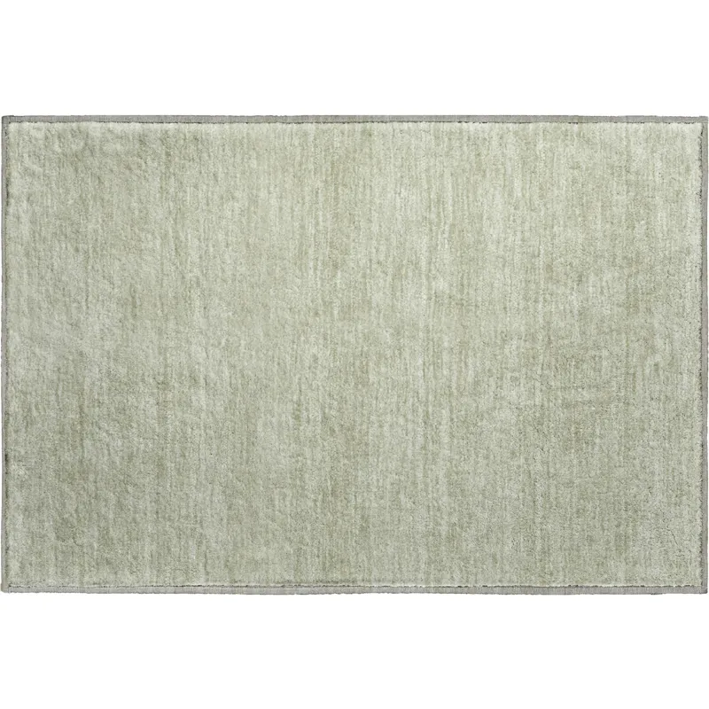 Luxury Washable Soft Essentials Celery 1\'8\" x 2\'6\" Rug