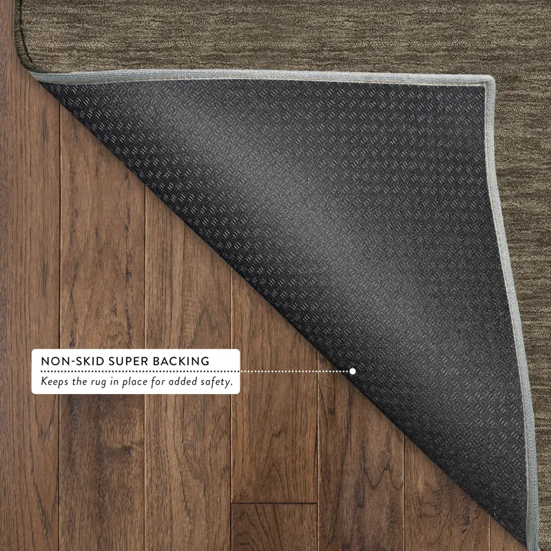 Luxury Washable Soft Essentials Chocolate 3\' x 5\' Rug