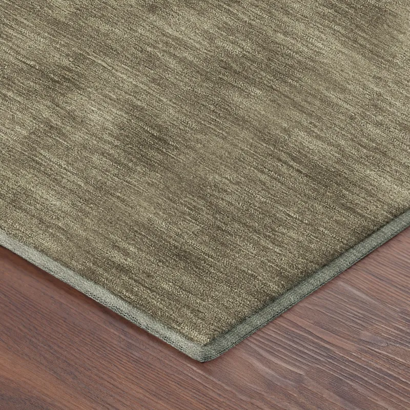 Luxury Washable Soft Essentials Coffee 10\' x 14\' Rug