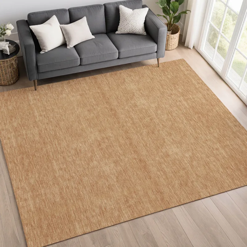 Luxury Washable Soft Essentials Copper 10\' x 14\' Rug