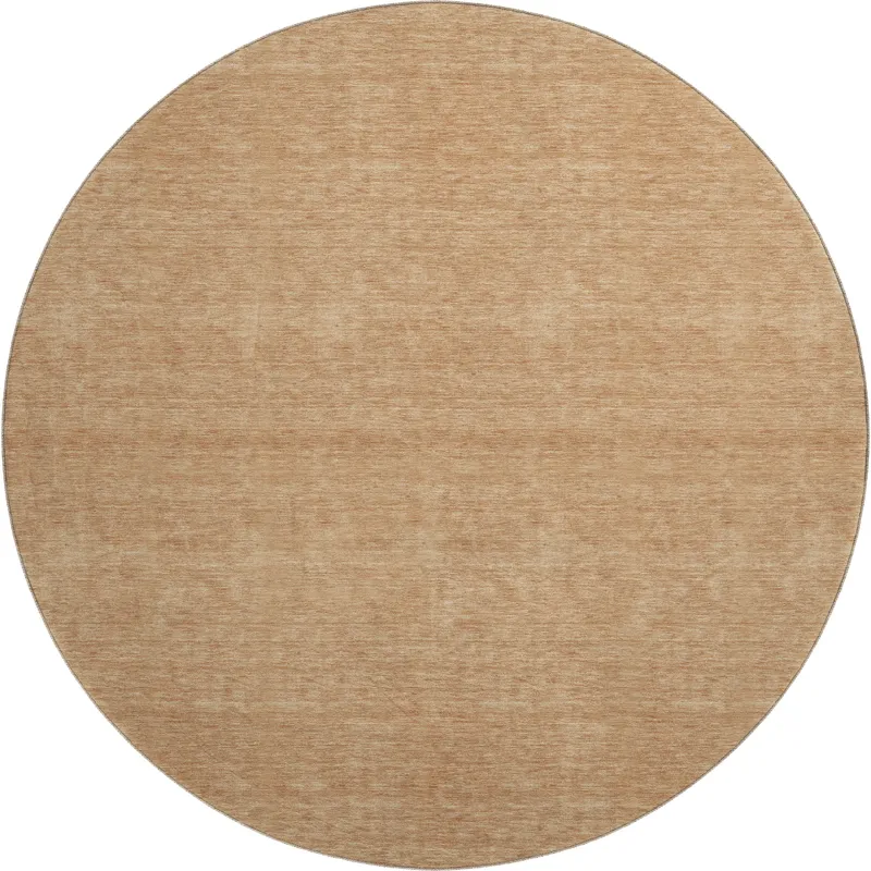 Luxury Washable Soft Essentials Copper 8\' x 8\' Round Rug