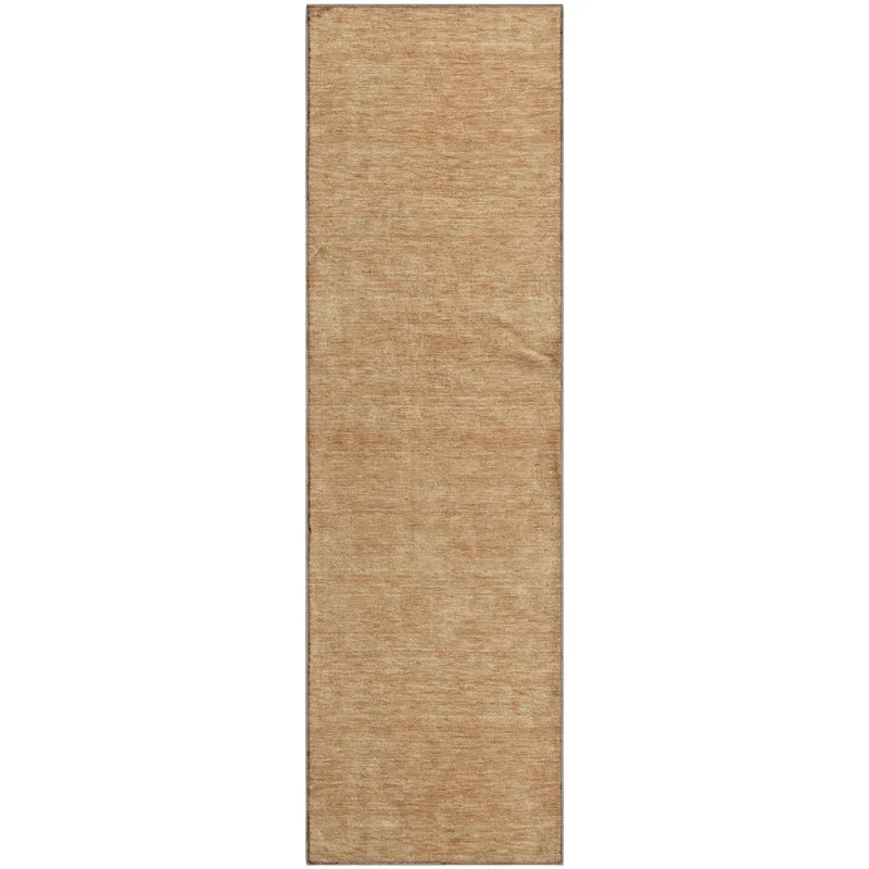 Luxury Washable Soft Essentials Copper 2\'3\" x 7\'6\" Runner Rug