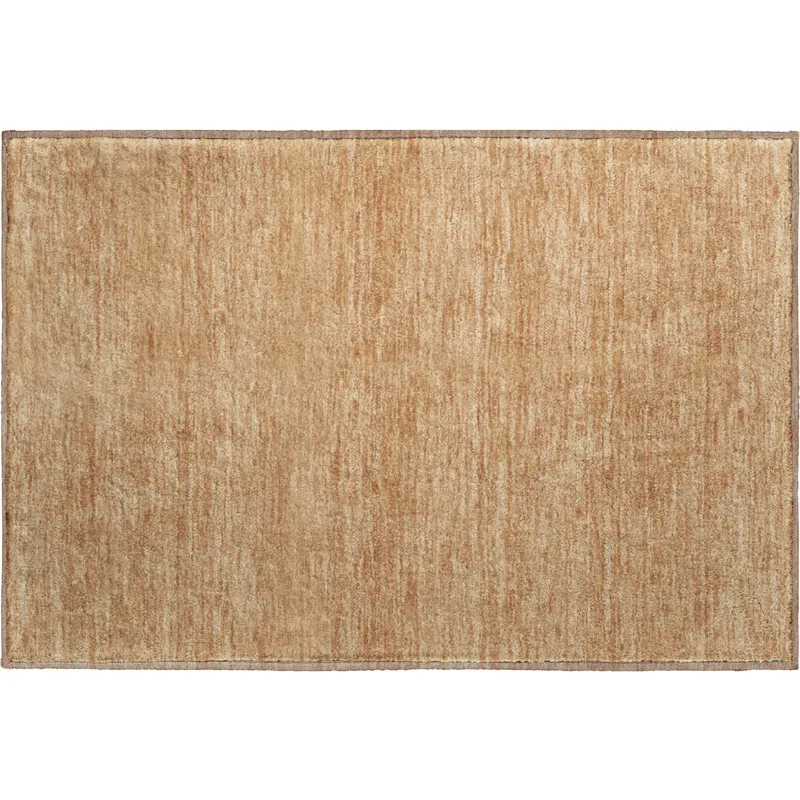 Luxury Washable Soft Essentials Copper 1\'8\" x 2\'6\" Rug