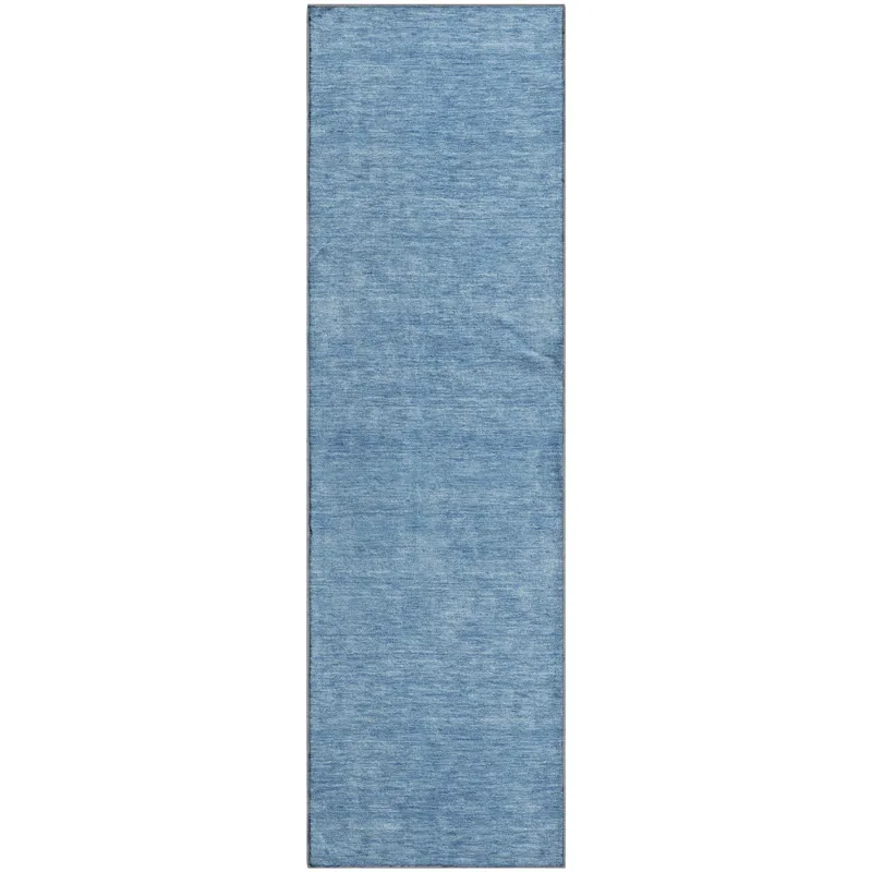 Luxury Washable Soft Essentials Denim 2\'3\" x 7\'6\" Runner Rug