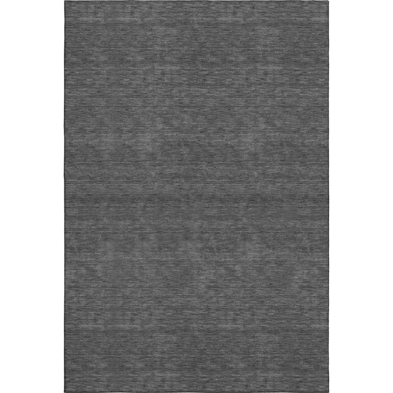 Luxury Washable Soft Essentials Graphite 8\' x 10\' Rug