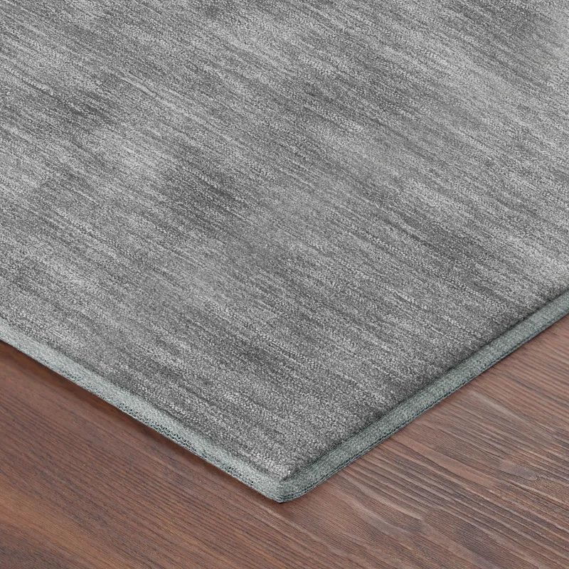 Luxury Washable Soft Essentials Gray 8\' x 8\' Round Rug