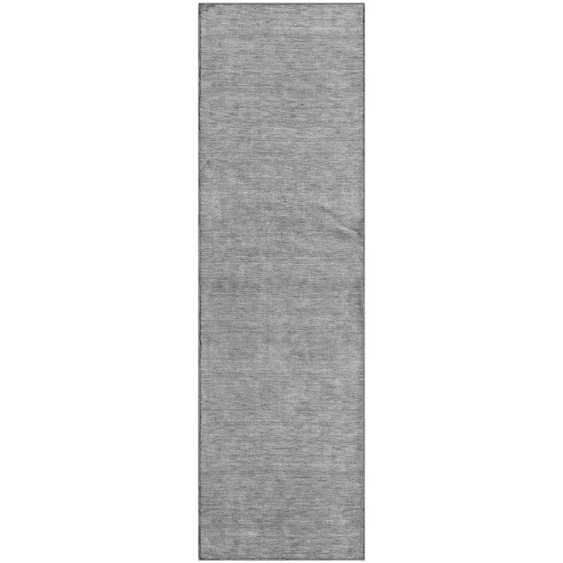 Luxury Washable Soft Essentials Gray 2\'3\" x 7\'6\" Runner Rug
