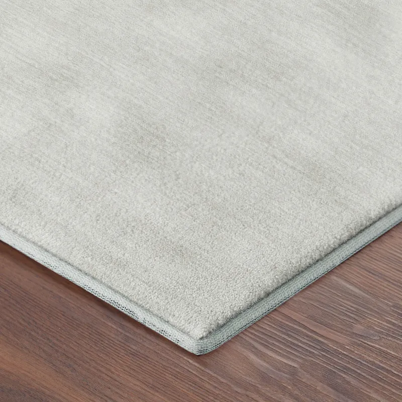 Luxury Washable Soft Essentials Ivory 8\' x 8\' Round Rug