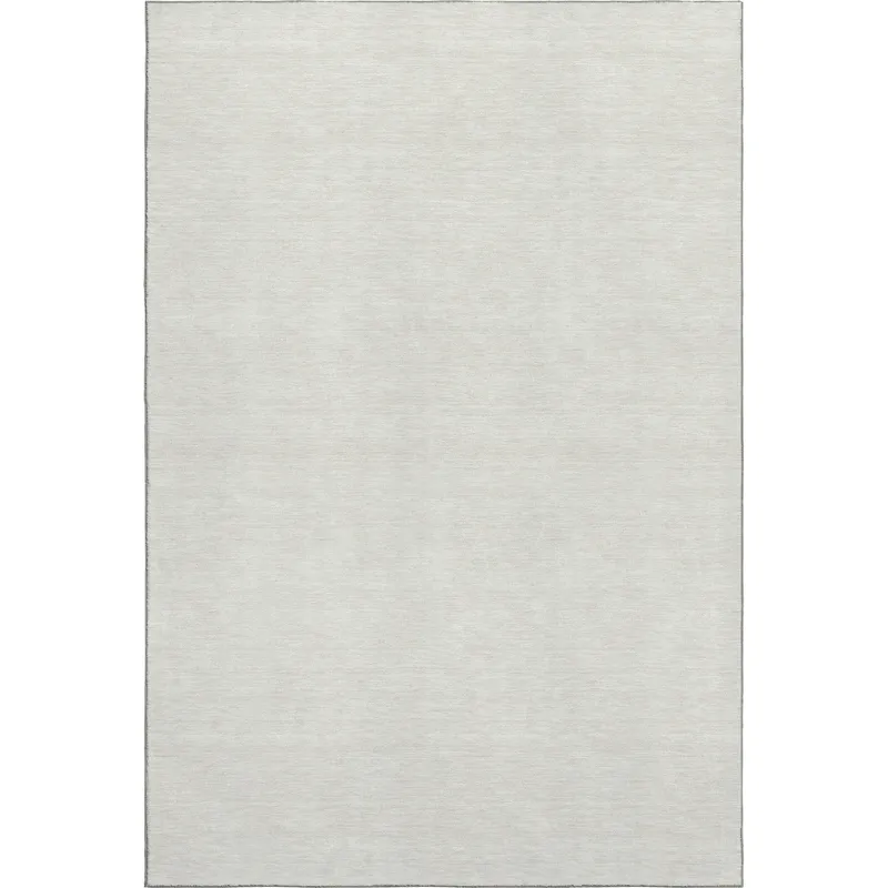 Luxury Washable Soft Essentials Ivory 8\' x 10\' Rug