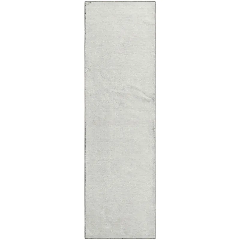 Luxury Washable Soft Essentials Ivory 2\'3\" x 7\'6\" Runner Rug
