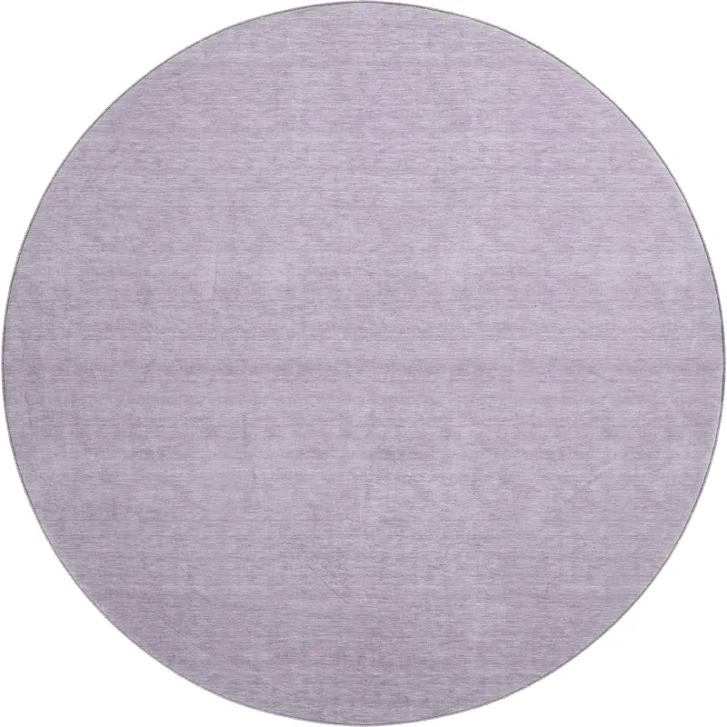 Luxury Washable Soft Essentials Lavender 8\' x 8\' Round Rug
