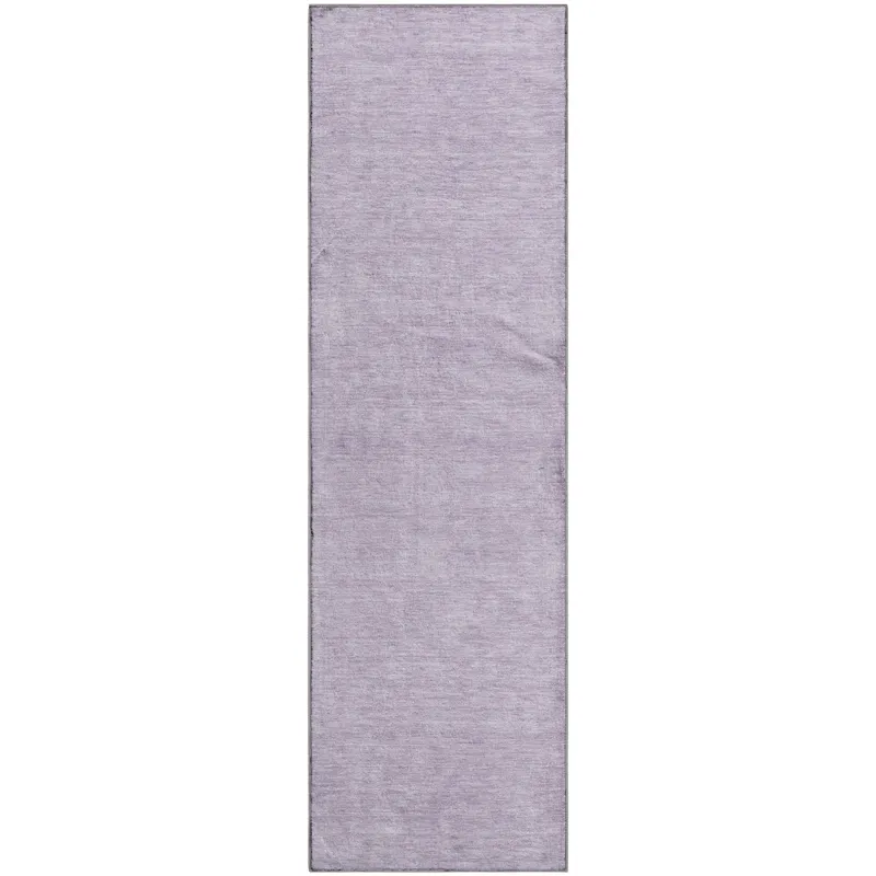 Luxury Washable Soft Essentials Lavender 2\'3\" x 7\'6\" Runner Rug