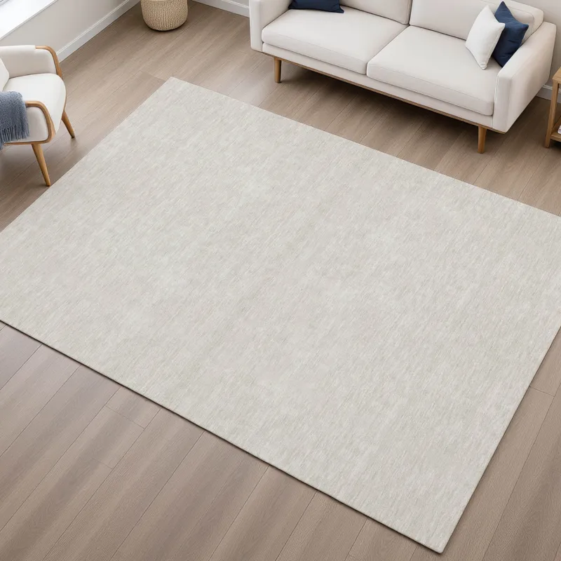 Luxury Washable Soft Essentials Linen 9\' x 12\' Rug