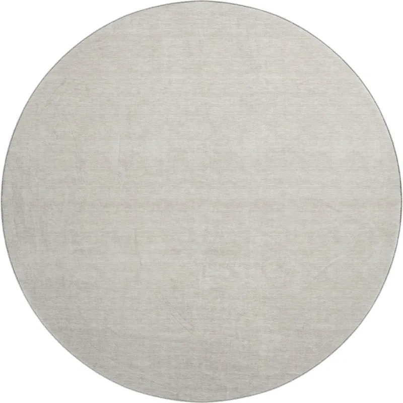 Luxury Washable Soft Essentials Linen 8\' x 8\' Round Rug