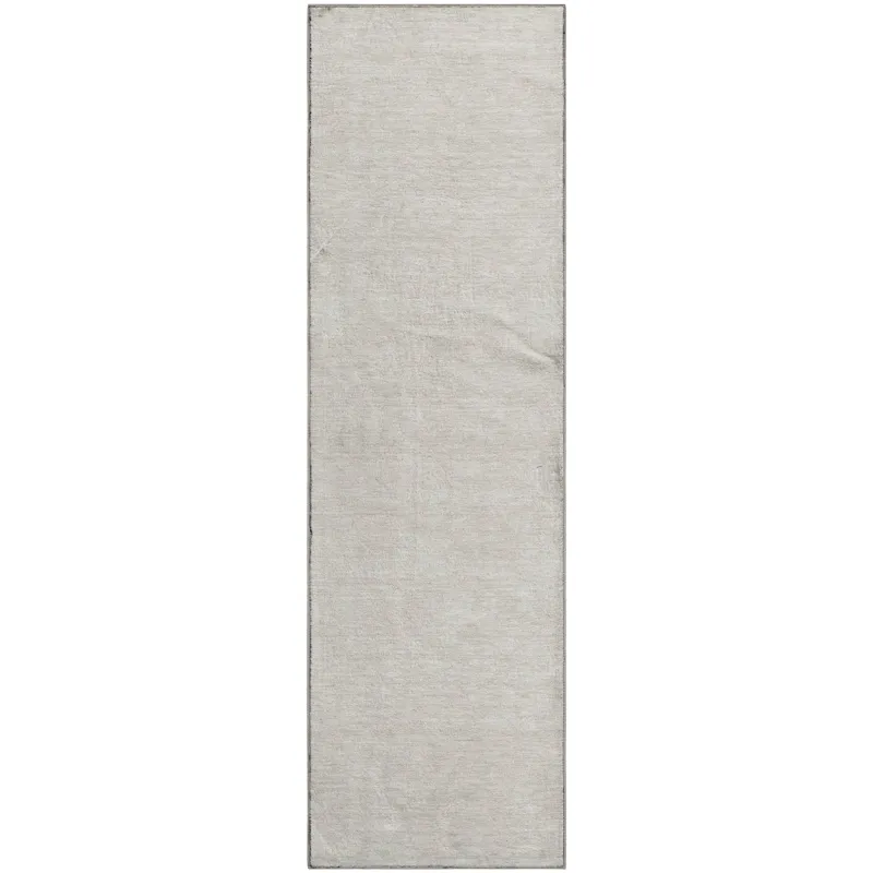 Luxury Washable Soft Essentials Linen 2\'3\" x 7\'6\" Runner Rug