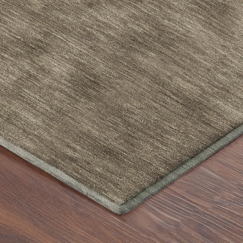 Luxury Washable Soft Essentials Mocha 8\' x 10\' Rug