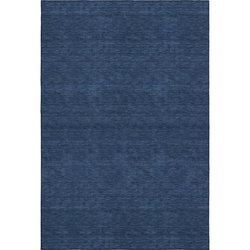 Luxury Washable Soft Essentials Navy 9\' x 12\' Rug