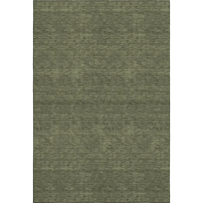 Luxury Washable Soft Essentials Olive 3\' x 5\' Rug