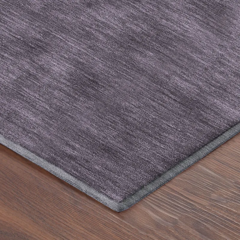 Luxury Washable Soft Essentials Plum 8\' x 10\' Rug