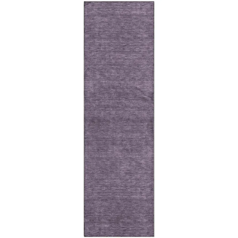 Luxury Washable Soft Essentials Plum 2\'3\" x 7\'6\" Runner Rug