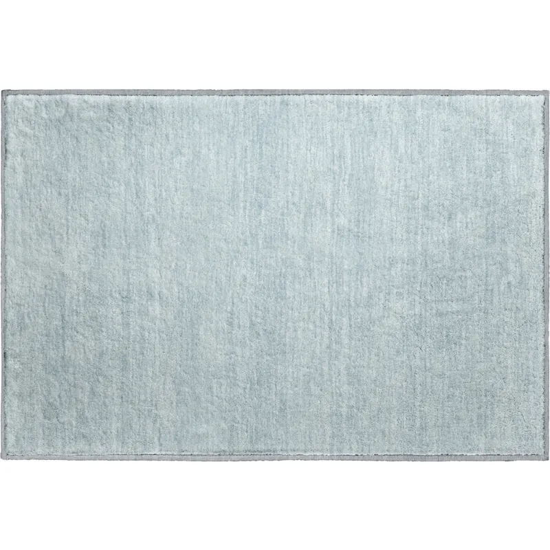 Luxury Washable Soft Essentials Sky 1\'8\" x 2\'6\" Rug