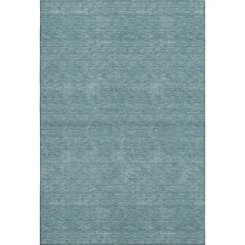 Luxury Washable Soft Essentials Teal 2\'6\" x 3\'10\" Rug