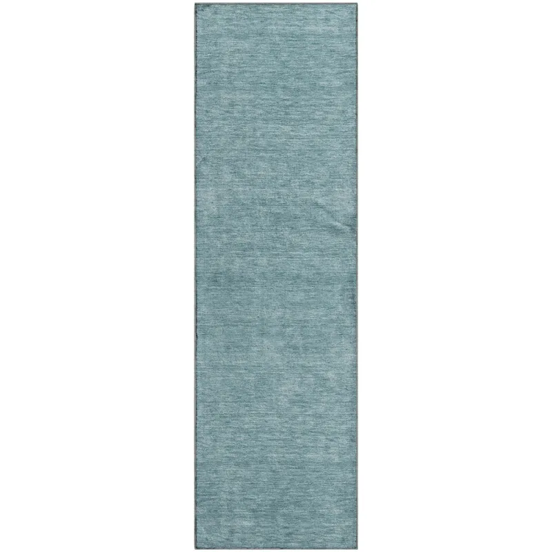 Luxury Washable Soft Essentials Teal 2\'3\" x 7\'6\" Runner Rug