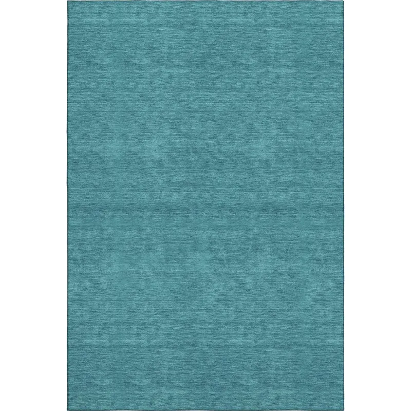 Luxury Washable Soft Essentials Turquoise 9\' x 12\' Rug