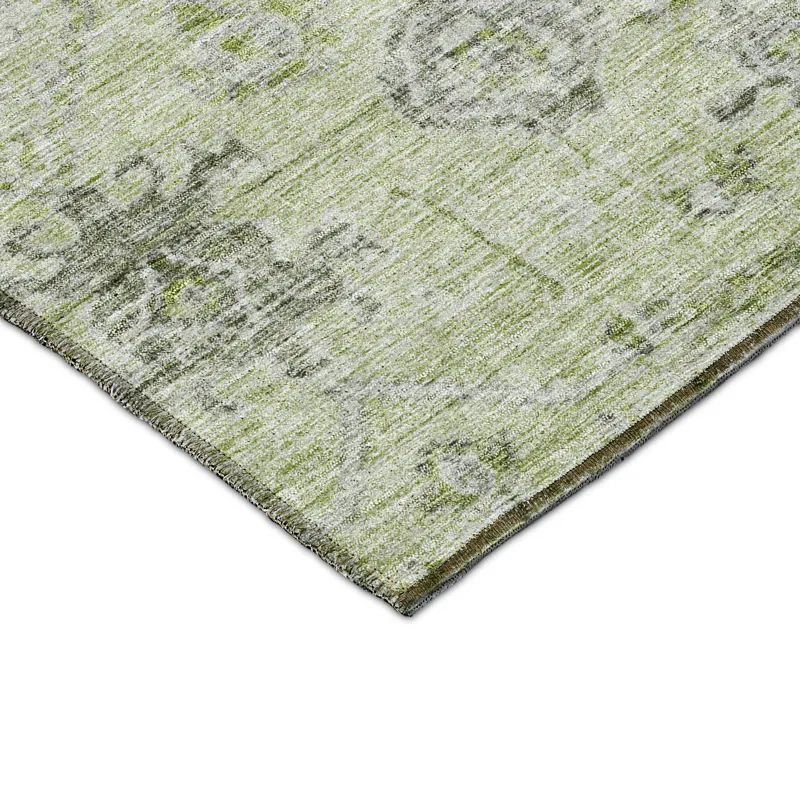 Luxury Washable Indoor/Outdoor Solace Aloe 9\' x 12\' Rug