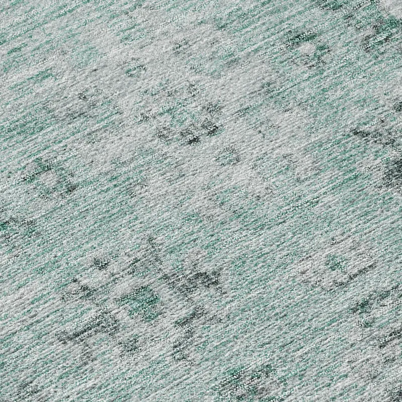 Luxury Washable Indoor/Outdoor Solace Teal 2\'6\" x 3\'10\" Rug