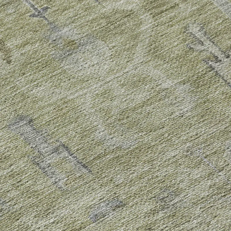 Luxury Washable Indoor/Outdoor Solace Aloe 9\' x 12\' Rug