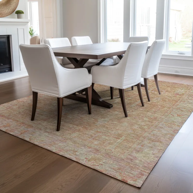 Luxury Washable Indoor/Outdoor Solace Coral 2\'6\" x 3\'10\" Rug