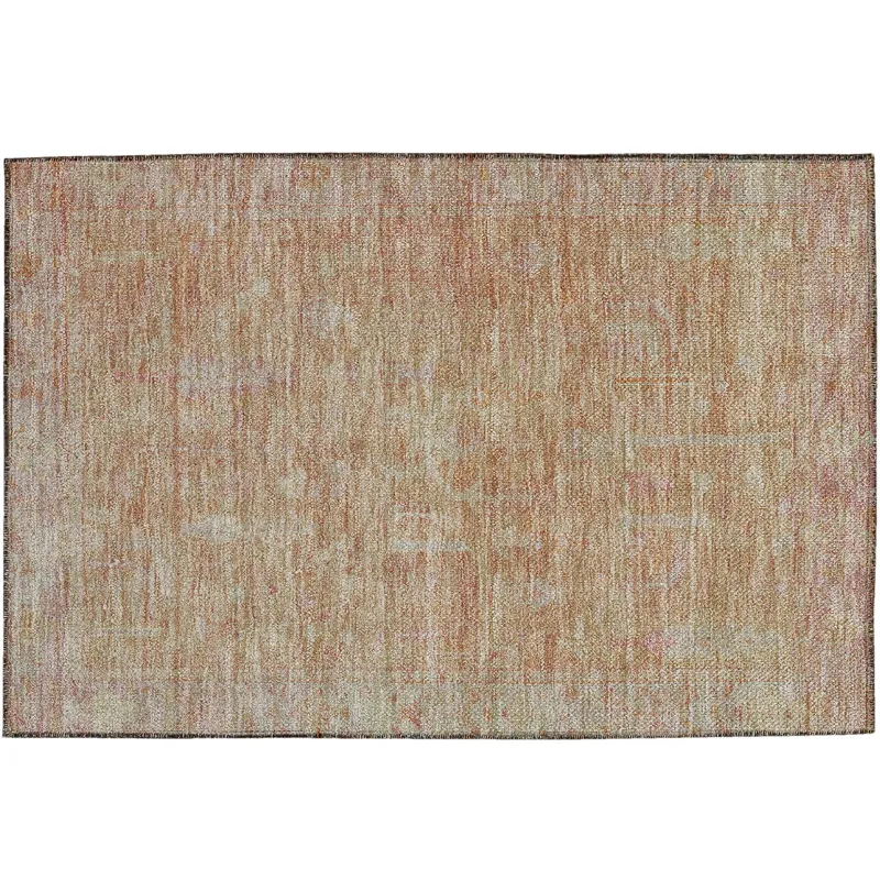 Luxury Washable Indoor/Outdoor Solace Coral 1\'8\" x 2\'6\" Rug