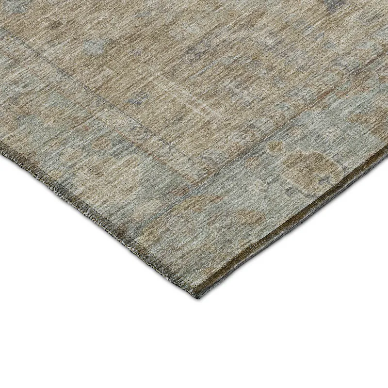 Luxury Washable Indoor/Outdoor Solace Tan 9\' x 12\' Rug
