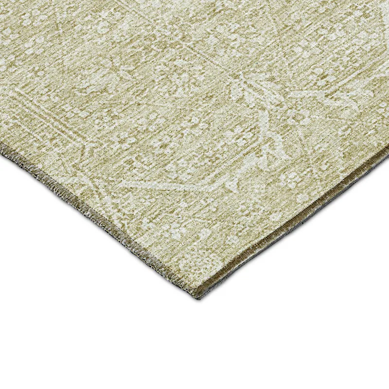Luxury Washable Indoor/Outdoor Solace Beige 9\' x 12\' Rug