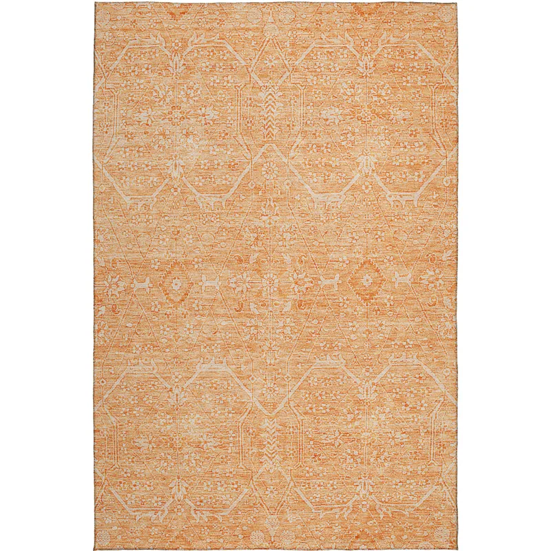 Luxury Washable Indoor/Outdoor Solace Salmon 8\' x 10\' Rug