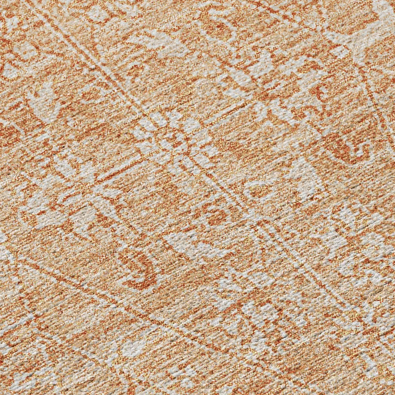 Luxury Washable Indoor/Outdoor Solace Salmon 8\' x 10\' Rug