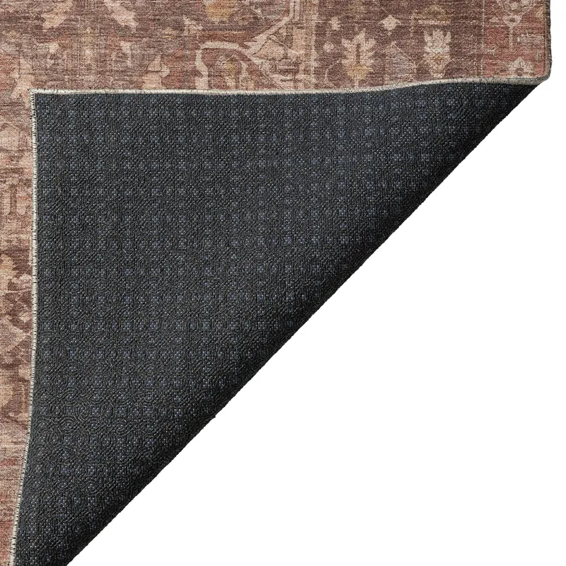 Luxury Washable Indoor/Outdoor Solace Burgundy 8\' x 10\' Rug