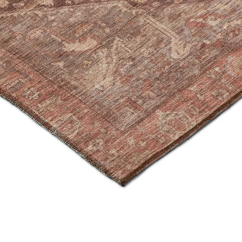 Luxury Washable Indoor/Outdoor Solace Burgundy 8\' x 10\' Rug