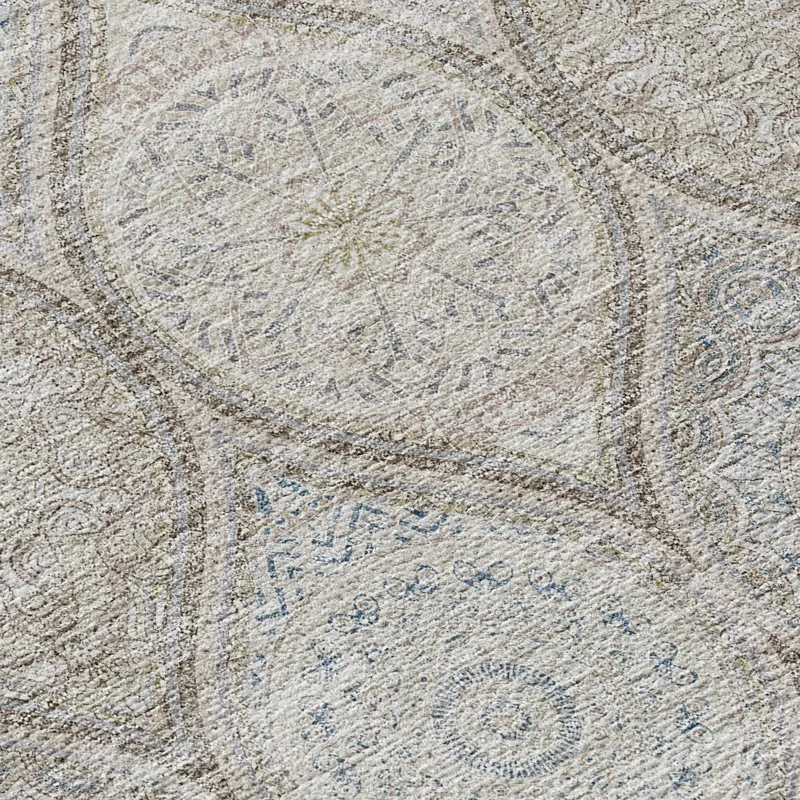 Luxury Washable Indoor/Outdoor Solace Taupe 3\' x 5\' Rug