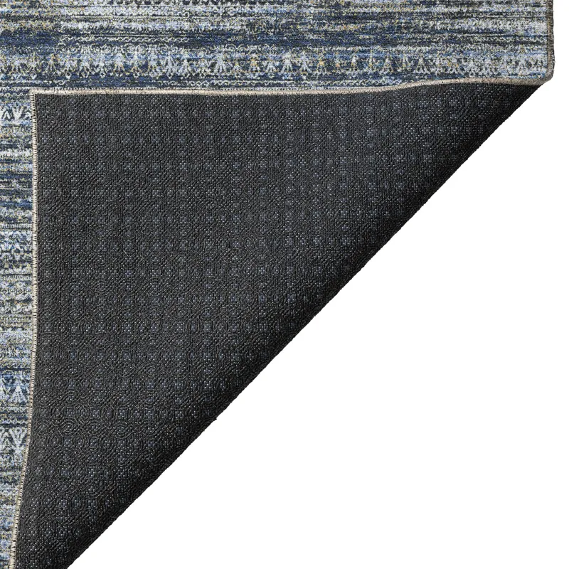 Luxury Washable Indoor/Outdoor Solace Denim 3\' x 5\' Rug