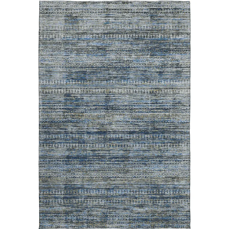 Luxury Washable Indoor/Outdoor Solace Denim 3\' x 5\' Rug