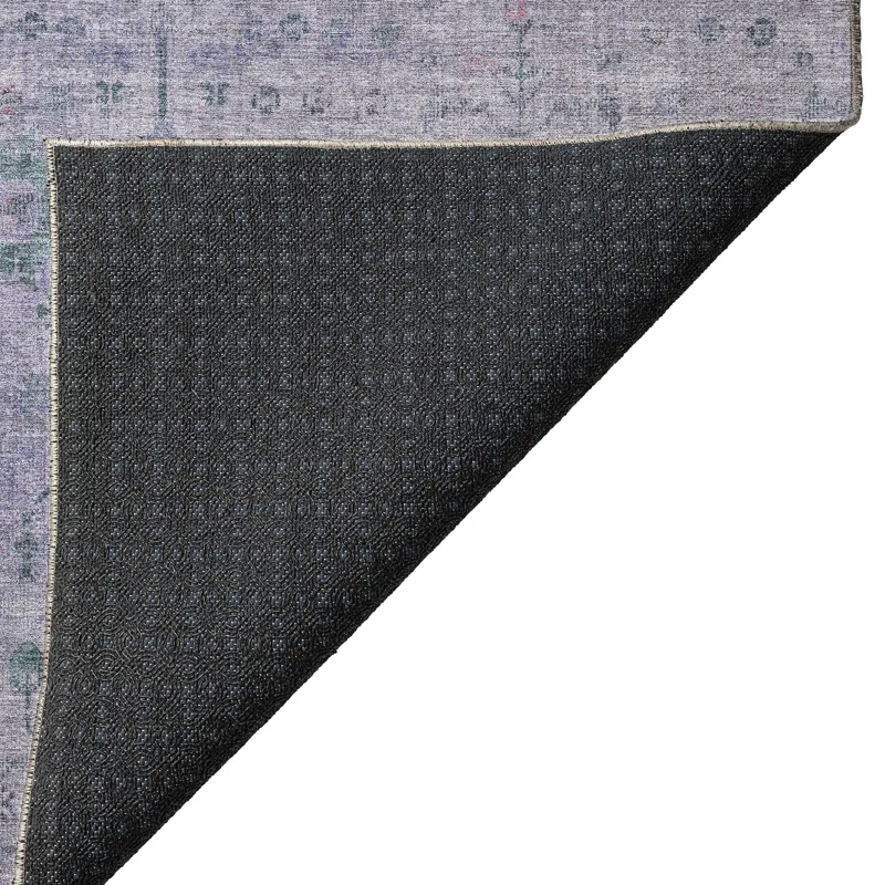 Luxury Washable Indoor/Outdoor Solace Lavender 2\'6\" x 3\'10\" Rug