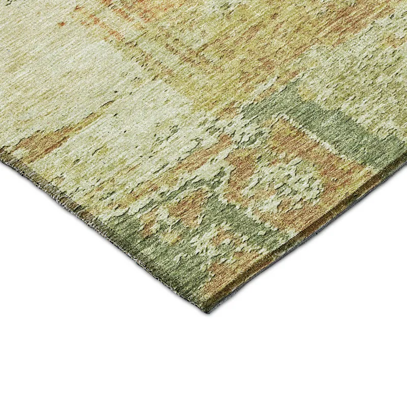 Luxury Washable Indoor/Outdoor Solace Fern 8\' x 8\' Round Rug
