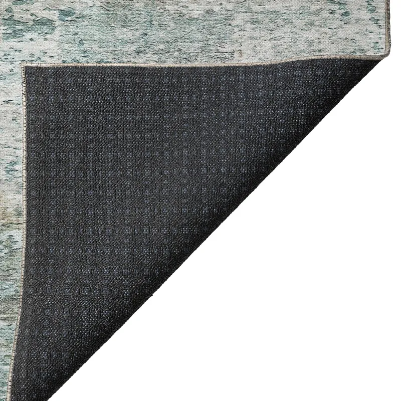 Luxury Washable Indoor/Outdoor Solace Teal 2\'6\" x 3\'10\" Rug