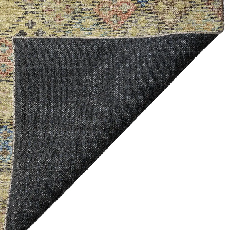 Luxury Washable Indoor/Outdoor Solace Gold 5\' x 7\'6\" Rug