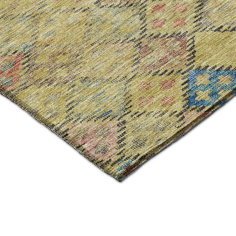 Luxury Washable Indoor/Outdoor Solace Gold 5\' x 7\'6\" Rug