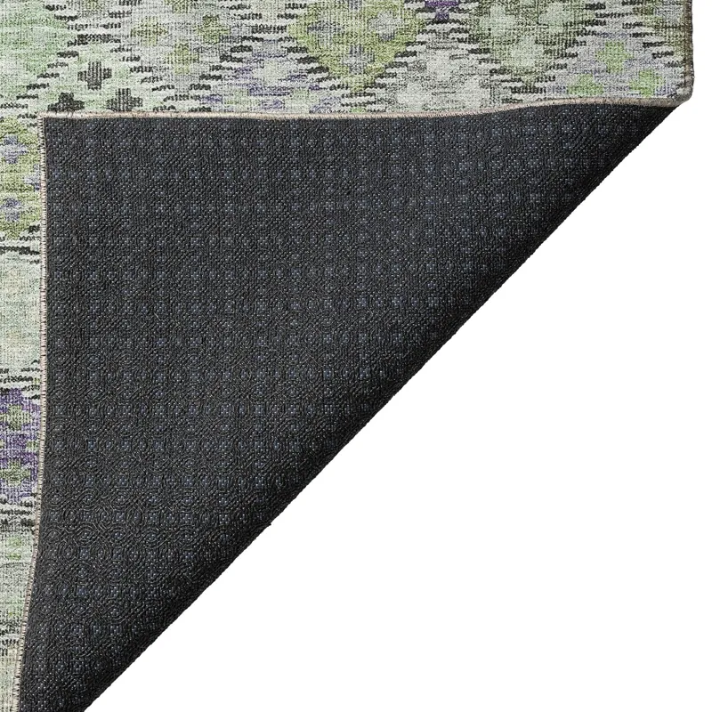Luxury Washable Indoor/Outdoor Solace Green 2\'6\" x 3\'10\" Rug